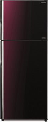 Двухкамерный холодильник Hitachi R-VG 472 PU8 XRZ градиент розово-красного стекло