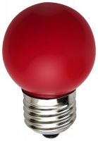Светодиодная лампа Feron 1W 230V E27 LB-37, красный (25116)
