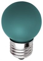 Светодиодная лампа Feron 1W 230V E27 LB-37, зеленый (25117)