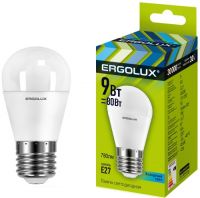 Светодиодная лампа Ergolux LED-G45-9W-E27-4K