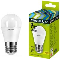 Светодиодная лампа Ergolux LED-G45-9W-E27-3K