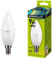 Светодиодная лампа Ergolux LED-C35-9W-E14-3K