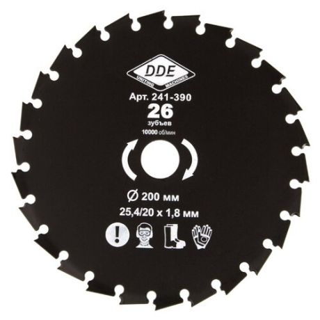 Нож диск DDE Wood Cut 241-390