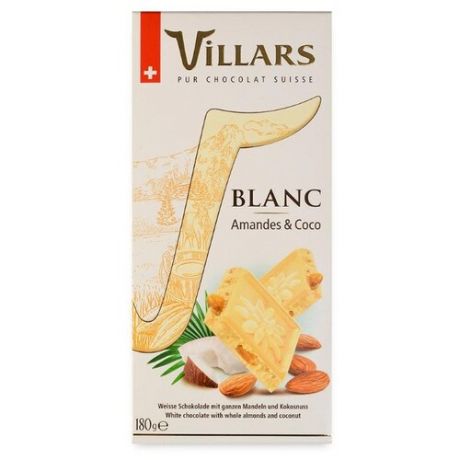 Шоколад Villars Blanc Amandes &