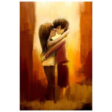 Картина Ekoramka Первый поцелуй