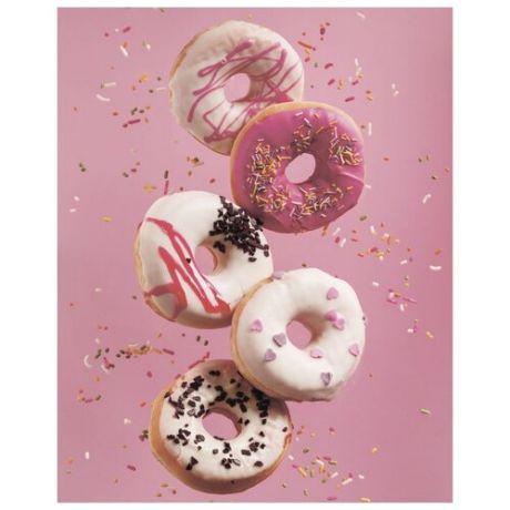 Картина Ekoramka Розовые пончики