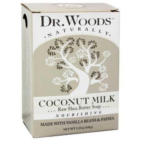 Мыло кусковое Dr. Woods Coconut