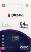 Карта памяти Kingston MicroSD Canvas Select Plus 64GB + промо Okko (SDCS2OK)