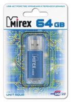Флеш-диск Mirex Unit 64GB Aqua (13600-FMUAQU64)
