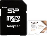 Карта памяти Silicon Power microSDXC 256GB Elite + адаптер (SP256GBSTXBU1V21SP)