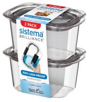 Набор контейнеров для продуктов Sistema Brilliance 380 мл, 2 шт (55102)