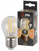 Светодиодная лампа ЭРА F-LED P45-7W-827-E27