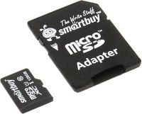 Карта памяти Smartbuy microSDXC 128Gb Class 10 UHS-1 с адаптером SD (SB128GBSDCL10-01)