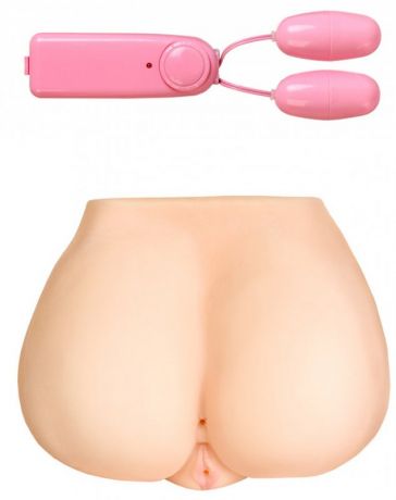 Реалистичный мастурбатор вагина и анус TOYFA Juicy Pussy Monique с вибрацией - телесный