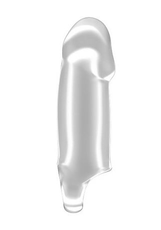 Увеличивающая насадка закрытого типа с кольцом для фиксации на мошонке No.37 - Stretchy Thick Penis Extension