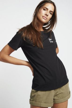 Футболка женская Billabong First Tee (19 (Black), L)