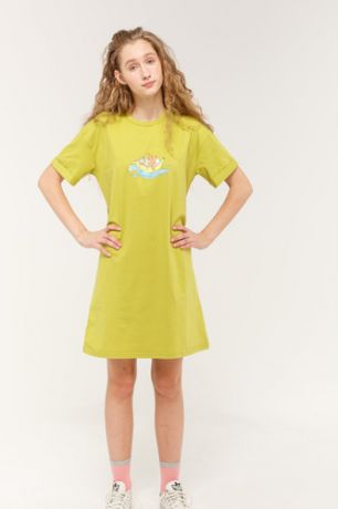 Платье-футболка ANIMALS Банан (Зеленый, M)