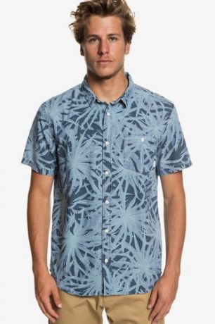 Рубашка с коротким рукавом QUIKSILVER Pandanas (BLUE NIGHT PANDANAS (bst6), S)