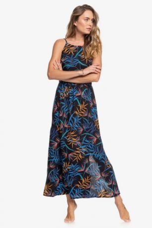Женское платье ROXY Capri Sunset (ANTHRACITE WILD LEAVES (kvj9), XS)