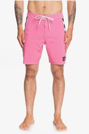 Бордшорты QUIKSILVER Echo Beach Checker 18" (SHOCKING PINK (mjy0), 36)