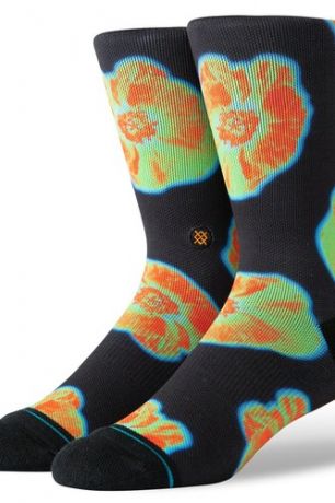 Носки STANCE SURFSKATE THERMAL FLORAL (BLACK, М)