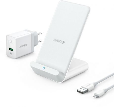 Беспроводное зарядное устройство Anker PowerWave 7.5Вт Quick Charge 3.0 B2522L21 (белый)