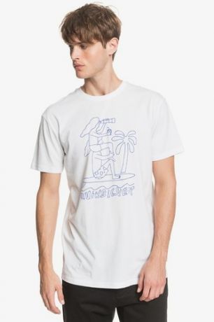 Мужская футболка QUIKSILVER Turning Heads (WHITE (wbb0), L)