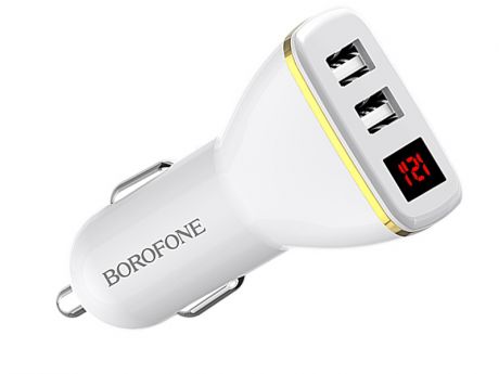 Зарядное устройство Borofone BZ11 Speed Map 2xUSB 2.1A White УТ000021789