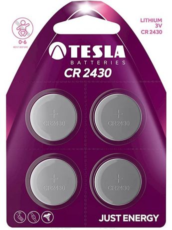 Батарейка CR2430 - Tesla (4 штуки)