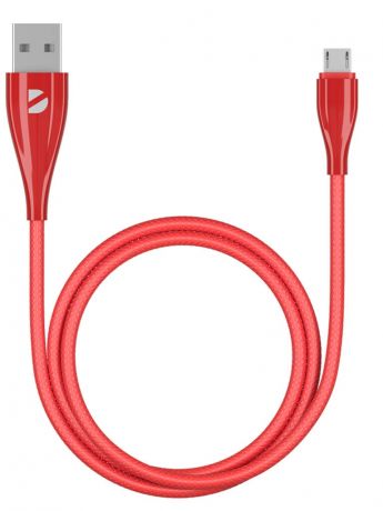 Аксессуар Deppa USB - MicroUSB 1m Red 72287
