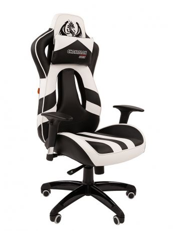 Компьютерное кресло Chairman Game 25 Black-White 00-07054930