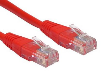 Сетевой кабель Ripo UTP сat.5e RJ45 0.5m Red 003-300019