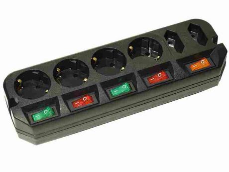 Удлинитель Most A16 6 Sockets 5m Black