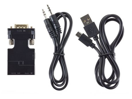 Аксессуар VCOM VGA/M + Audio + MicroUSB - HDMI/F CA337