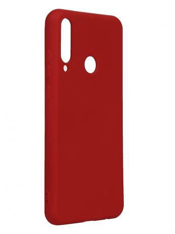 Чехол DF для Huawei Y6p Silicone Red hwOriginal-15