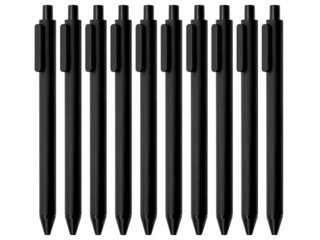 Набор гелевых ручек Xiaomi Kaco K1015 Pure Plastic Gel Ink Pen 10шт Black