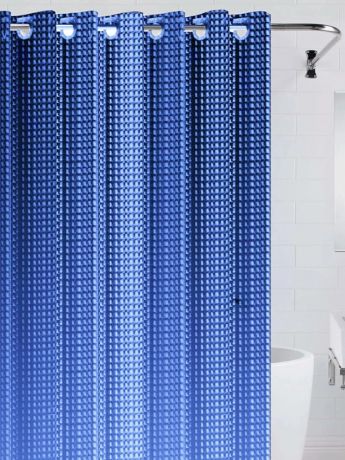 Шторка Bath Plus 3D 180x200cm Blue NFD-3D-dark blue