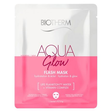 Biotherm Aqua Glow Тканевая маска для лица Увлажнение и сияние