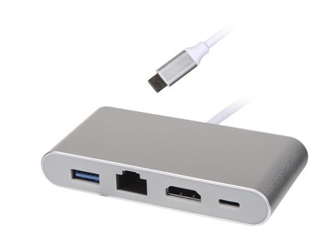 Хаб USB Palmexx 4в1 USB-C - HDMI+USB 3.0+USB-C+LAN PX/HUB-036
