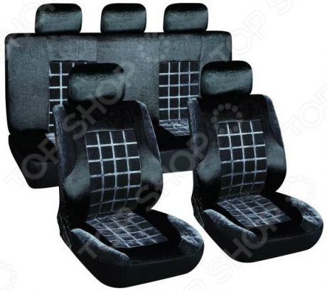 Комплект чехлов на сиденья автомобиля SKYWAY Velvet-1