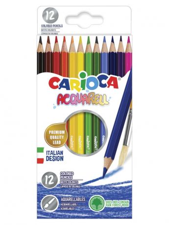 Карандаши цветные Carioca Acquarell 12 цветов 42857