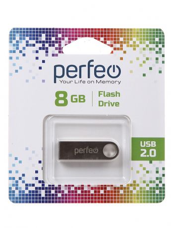 USB Flash Drive 8Gb - Perfeo M07 Metal Series PF-M07MS008