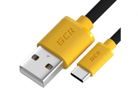 Аксессуар Greenconnect USB 2.0 AM/CM 50cm Black-Yellow GCR-51908