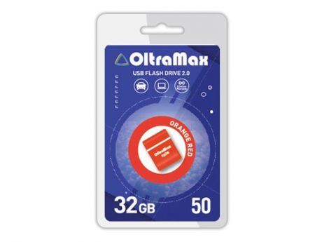 USB Flash Drive 32Gb - OltraMax 50 OM-32GB-50-Orange Red