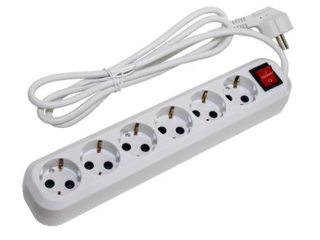 Сетевой фильтр 5bites 6 Sockets 3m White SP6W-330