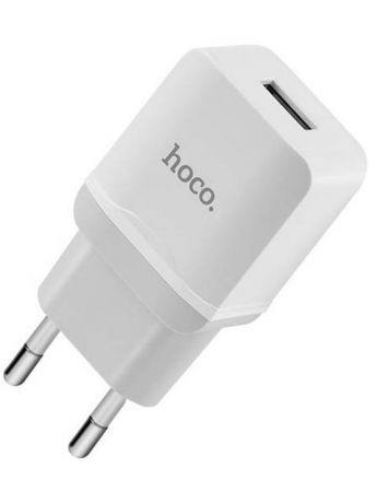 Зарядное устройство Hoco C22A 1xUSB + кабель Lightning White