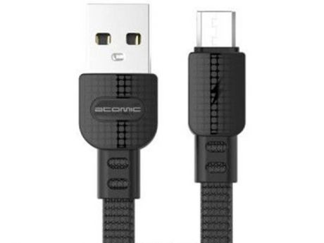 Аксессуар Atomic Sharkskin USB - MicroUSB 1.5m Black 30305