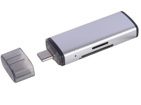 Карт-ридер iNeez USB Type-C Card Reader USB & OTG 3in1 Grey ADS-103 911491