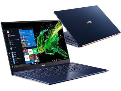 Ноутбук Acer Swift 5 SF514-54T-759J Blue NX.HHYER.003 (Intel Core i7-1065G7 1.3 GHz/16384Mb/1024 SSD/Intel HD Graphics/Wi-Fi/Bluetooth/Cam/14.0/1920x1080/Touchscreen/Windows 10 Home 64-bit)