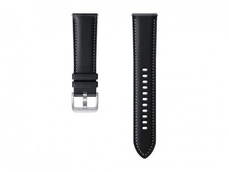 Аксессуар Ремешок для Samsung Galaxy Watch 3 45mm / Watch 46mm Stitch Leather Band Black ET-SLR84LBEGRU